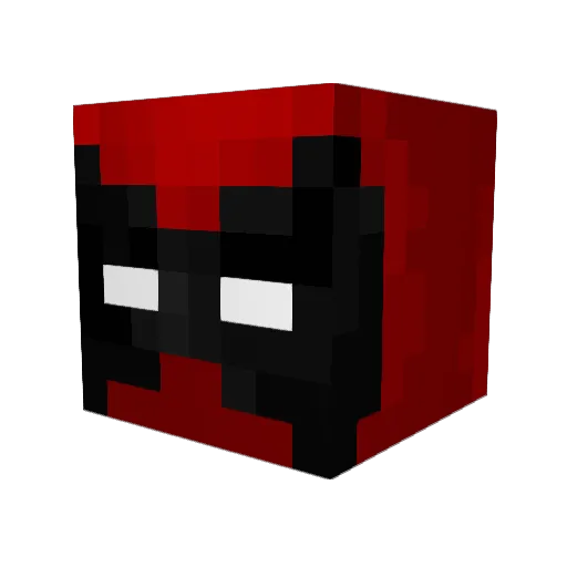 LeDuck Minecraft avatar head, 3D render