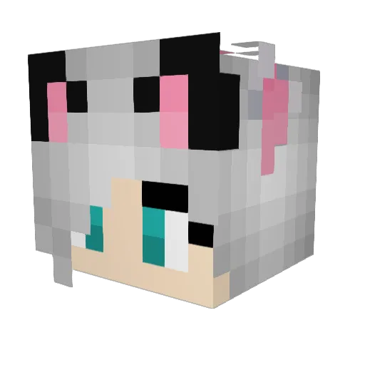 LeFiesta Minecraft avatar head, 3D render