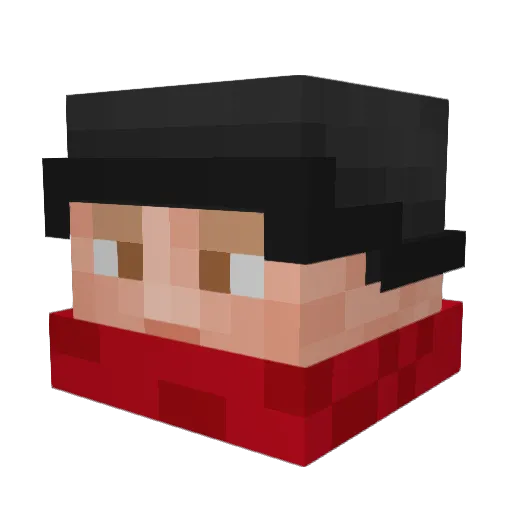 LeFloridaMan Minecraft avatar head, 3D render