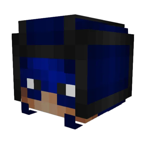 LeFloww Minecraft avatar head, 3D render