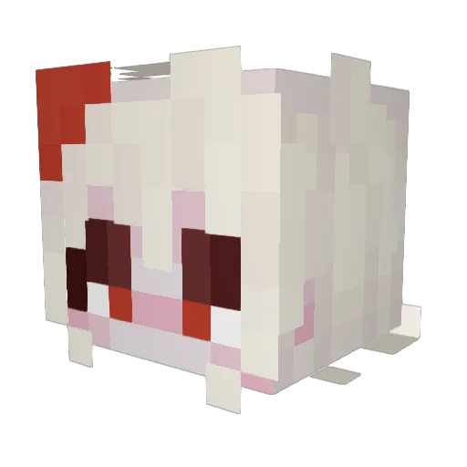 LeFreya Minecraft avatar head, 3D render