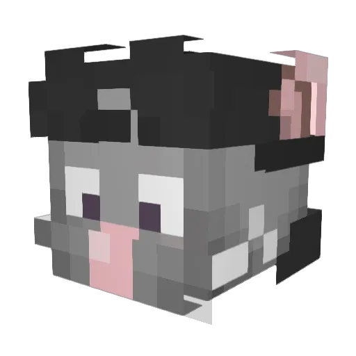 LeFusoya Minecraft avatar head, 3D render