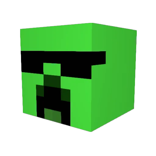 LeGIT_jbm Minecraft avatar head, 3D render