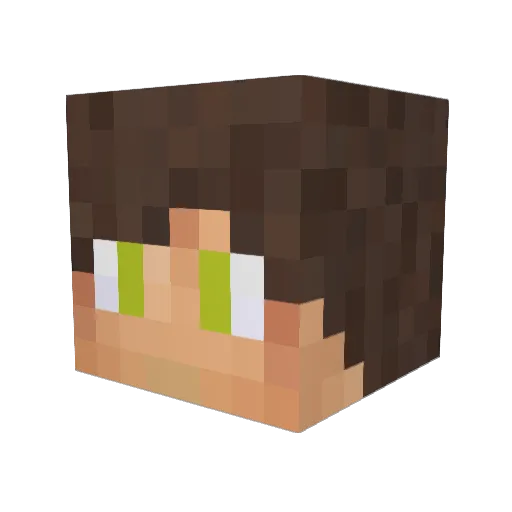 LeGassssss Minecraft avatar head, 3D render