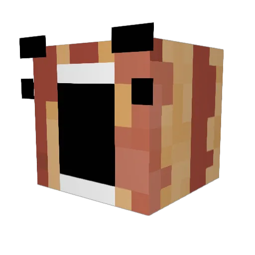 LeGiT_MGU Minecraft avatar head, 3D render