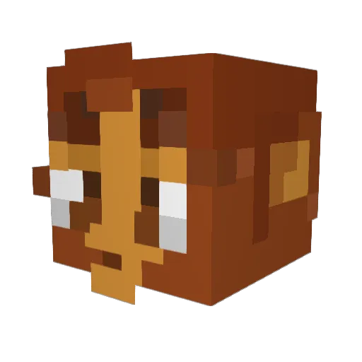 LeGoat06 Minecraft avatar head, 3D render