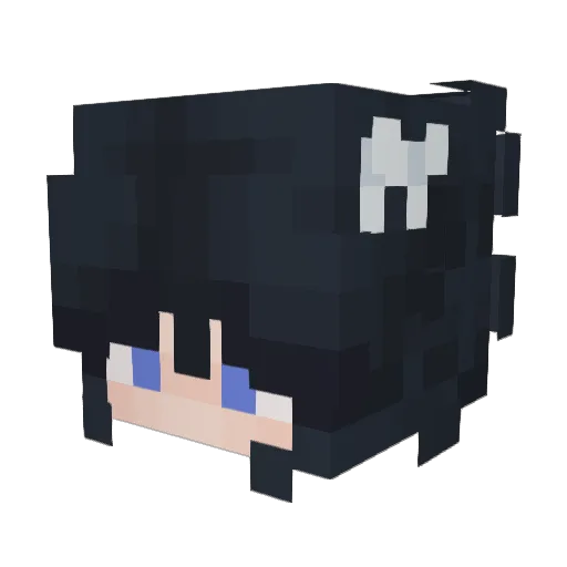 LeGrafi Minecraft avatar head, 3D render