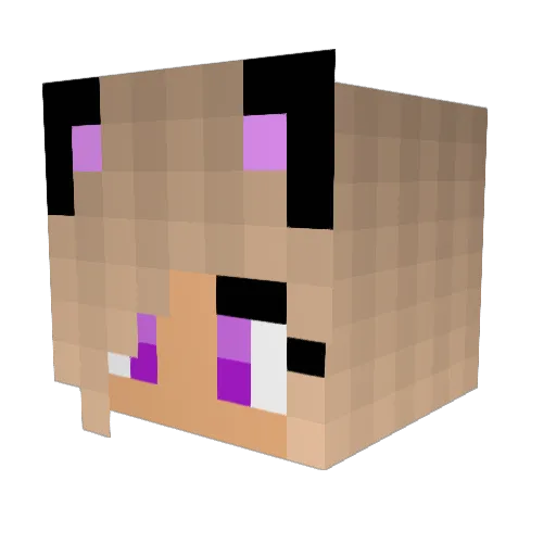 LeGrereIstMondig Minecraft avatar head, 3D render