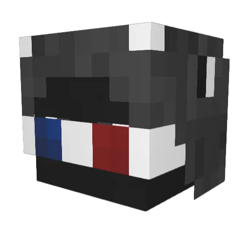 LeGvnD Minecraft avatar head, 3D render