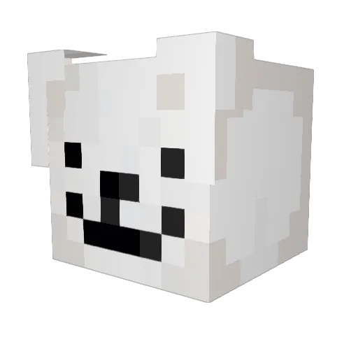 LeIsheth Minecraft avatar head, 3D render