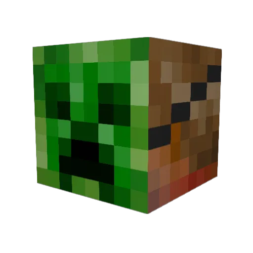 LeJibe Minecraft avatar head, 3D render