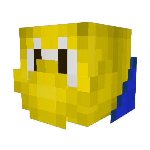LeKoopa92 Minecraft avatar head, 3D render