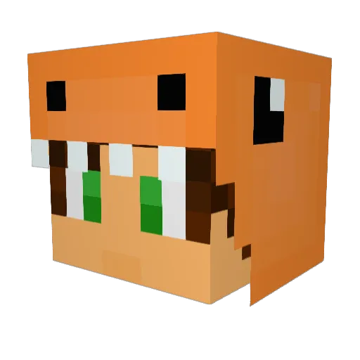 LeLandaisVolant Minecraft avatar head, 3D render