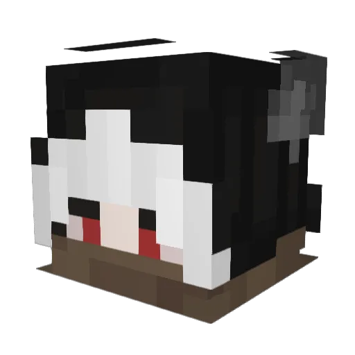 LeMMka Minecraft avatar head, 3D render
