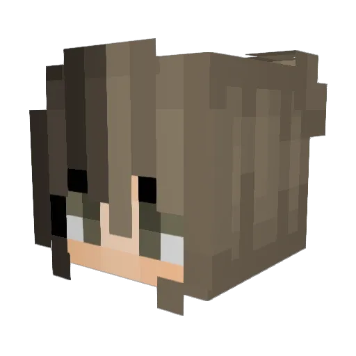 LeMaleLeParfum Minecraft avatar head, 3D render