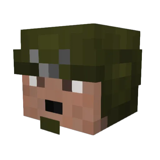 LeManDevil Minecraft avatar head, 3D render