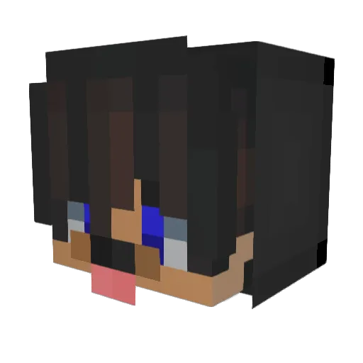 LeMaschin Minecraft avatar head, 3D render