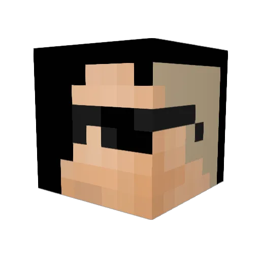 LeMeilleurCmwa Minecraft avatar head, 3D render