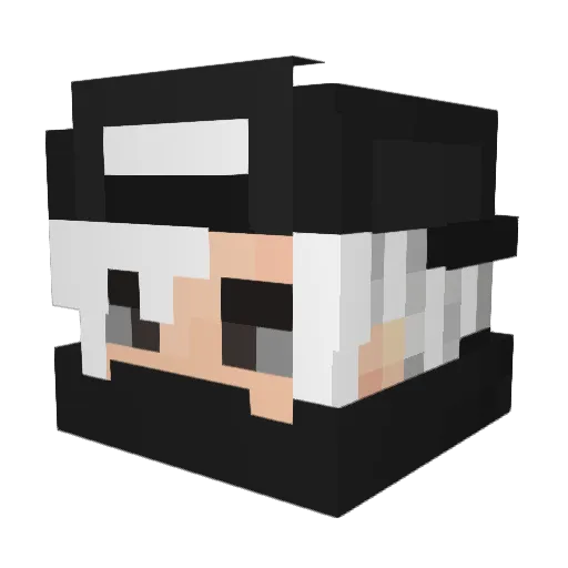 LeMoineSoldat Minecraft avatar head, 3D render