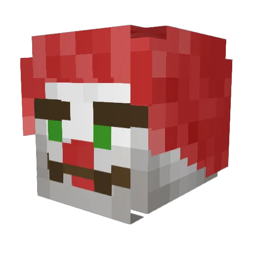 LeMrFish Minecraft avatar head, 3D render