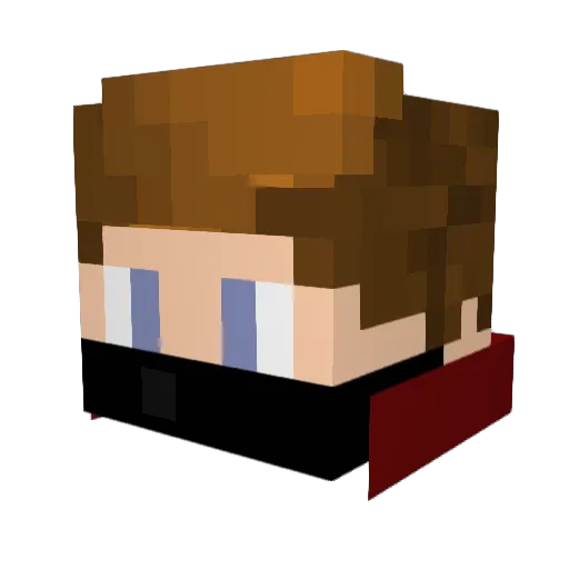 LeNixk Minecraft avatar head, 3D render