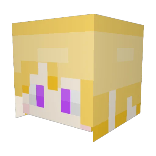 LeNomz Minecraft avatar head, 3D render