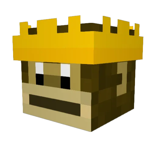 LeOff Minecraft avatar head, 3D render