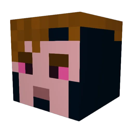 LeOtta99 Minecraft avatar head, 3D render