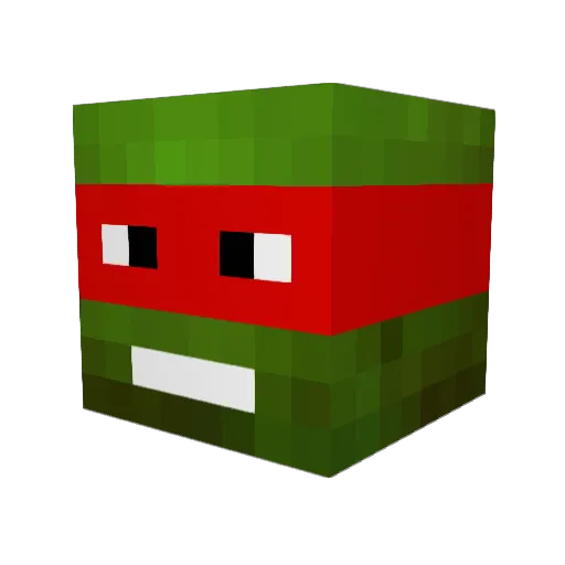 LePandaBarbu Minecraft avatar head, 3D render