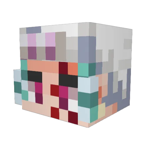 LePastaga76 Minecraft avatar head, 3D render