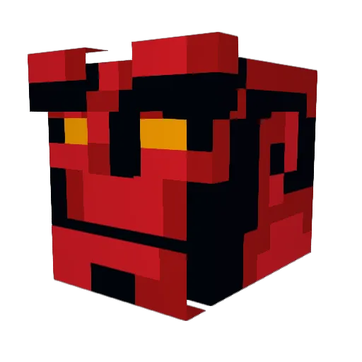 LePenitent Minecraft avatar head, 3D render