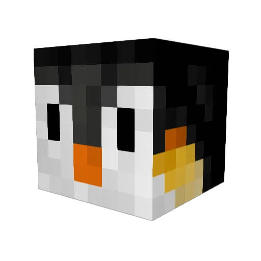 LePetitChacou Minecraft avatar head, 3D render