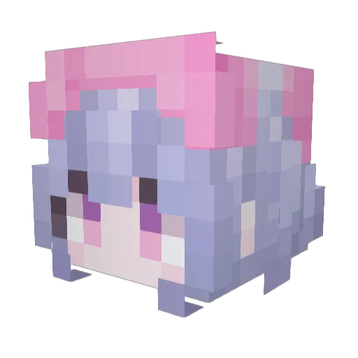 LePiemon Minecraft avatar head, 3D render