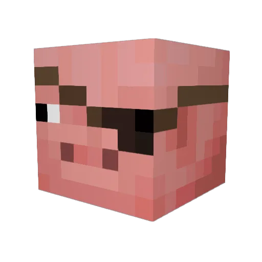 LePip_ Minecraft avatar head, 3D render