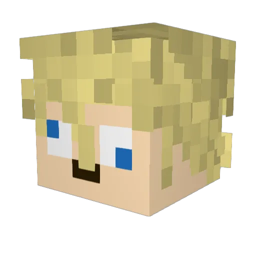 LeRat__ Minecraft avatar head, 3D render
