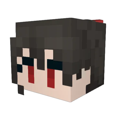LeRemGo Minecraft avatar head, 3D render