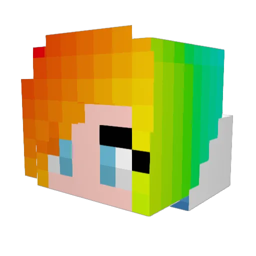 LeRoSeSs Minecraft avatar head, 3D render