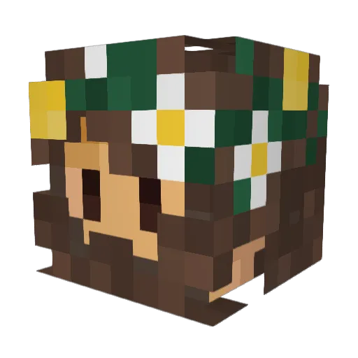 LeRoyGhost Minecraft avatar head, 3D render