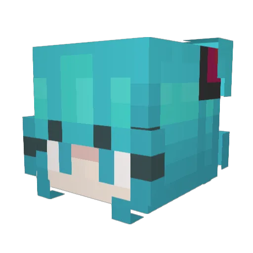 LeSakos Minecraft avatar head, 3D render