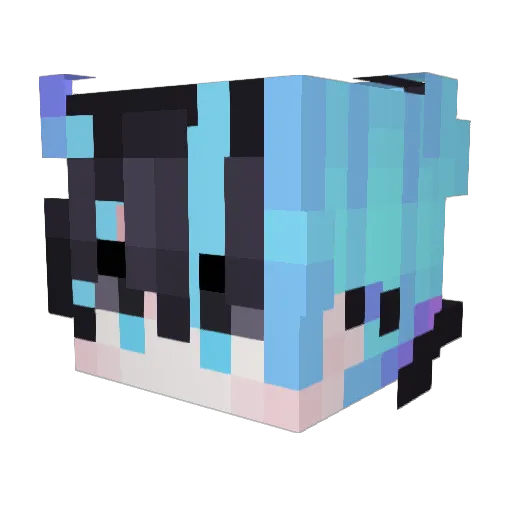 LeSam__ Minecraft avatar head, 3D render