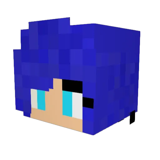 LeSissy Minecraft avatar head, 3D render