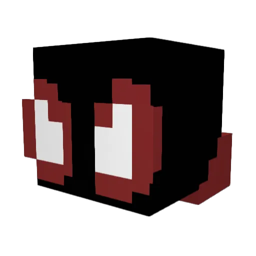LeSlurpy Minecraft avatar head, 3D render