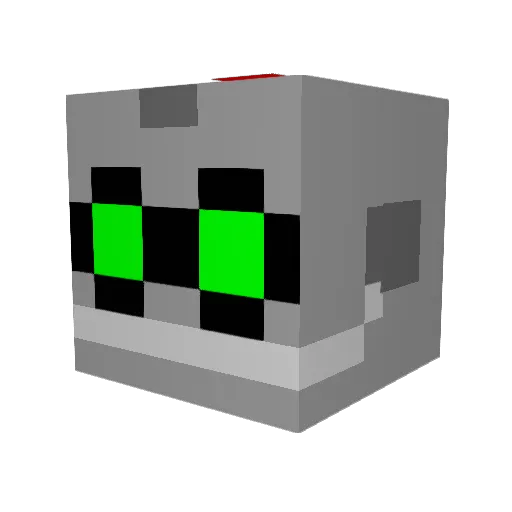 LeSnapeur Minecraft avatar head, 3D render