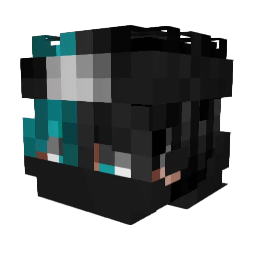 LeSprint Minecraft avatar head, 3D render
