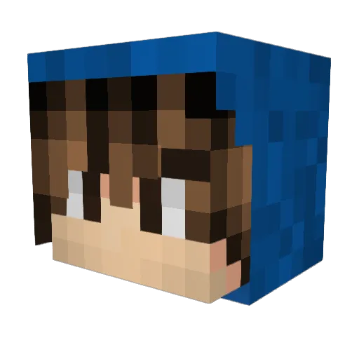 LeStoney Minecraft avatar head, 3D render