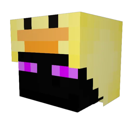 LeStormx Minecraft avatar head, 3D render
