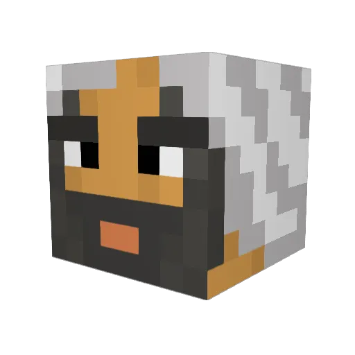LeTaLxGm Minecraft avatar head, 3D render