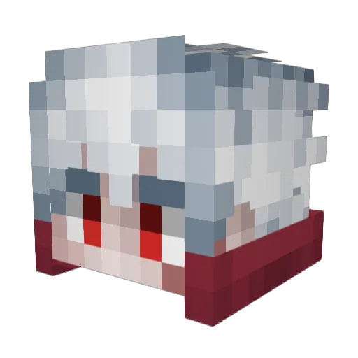 LeTaureauVert68 Minecraft avatar head, 3D render