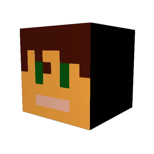 LeTerreseche Minecraft avatar head, 3D render