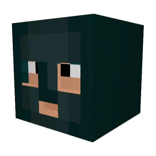 LeTerrorist Minecraft avatar head, 3D render